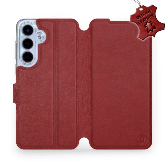 Hülle für Samsung Galaxy S25 FE 5G - Farbe Dark Red Leather