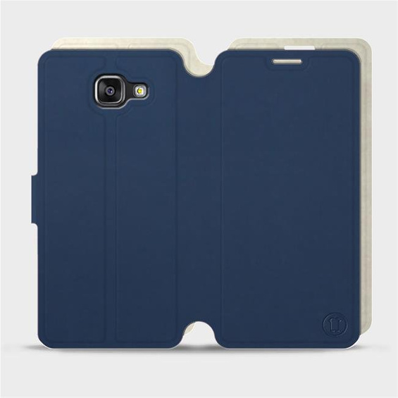 Hülle für Samsung Galaxy A5 2016 - Farbe Marineblau mit Platin