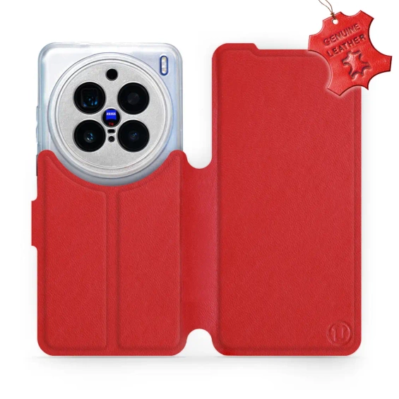 Hülle für Vivo X200 Pro 5G - Farbe Red Leather