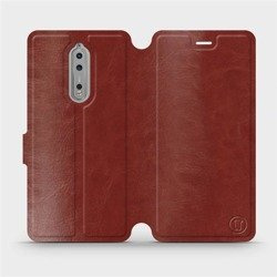 Hülle für Nokia 8 - Farbe Brown&Orange