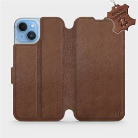 Hülle für Apple iPhone 14 - Farbe Brown Leather