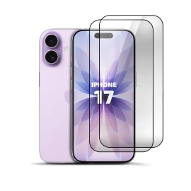 2er Set Panzerglas Clear für Apple iPhone 17