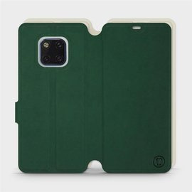 Hülle für Huawei Mate 20 Pro - Farbe Grün mit Platin