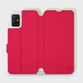 Hülle für Samsung Galaxy A51 5G - Farbe Rot mit Platin