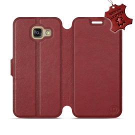 Hülle für Samsung Galaxy A3 2016 - Farbe Dark Red Leather