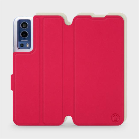 Hülle für Vivo Y52 5G - Farbe Rot mit Platin