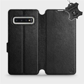 Hülle für Samsung Galaxy S10 - Farbe Black Leather