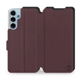 Hülle für Samsung Galaxy M55 5G - Farbe Burgund mit Schwarz