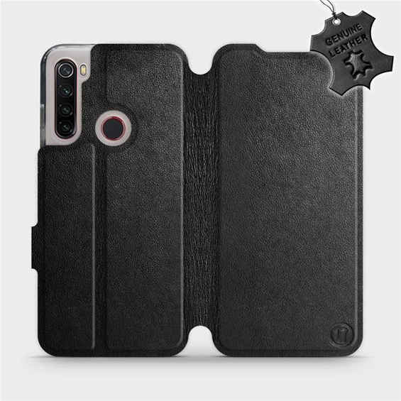Hülle für Xiaomi Redmi Note 8 - Farbe Black Leather