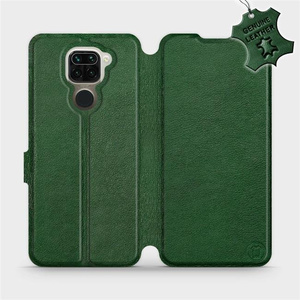 Hülle für Xiaomi Redmi Note 9 - Farbe Green Leather