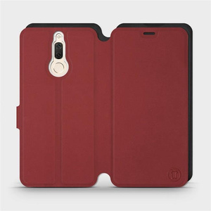 Hülle für Huawei Mate 10 Lite - Farbe Dunkelrot mit Schwarz