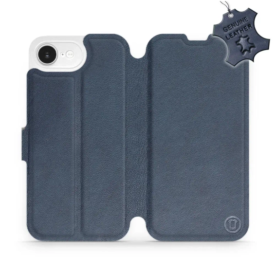 Hülle für Apple iPhone 16e - Farbe Blue Leather