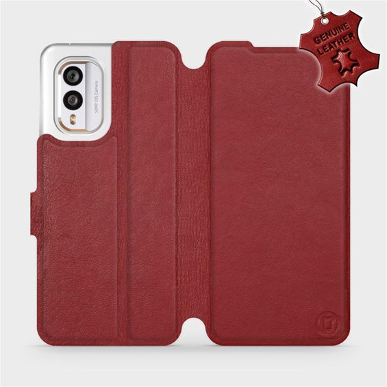 Hülle für Nokia X30 5G - Farbe Dark Red Leather