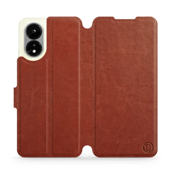 Hülle für OPPO A38 - Farbe Brown&Orange