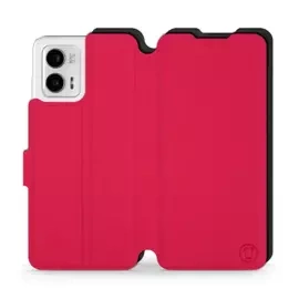 Hülle für Motorola Moto G73 5G - Farbe Rot mit Schwarz