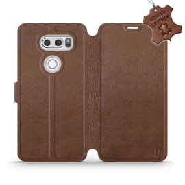 Hülle für LG V30 - Farbe Brown Leather