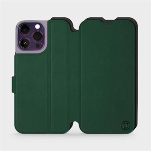 Hülle für Apple iPhone 14 Pro Max - Farbe Grün mit Schwarz