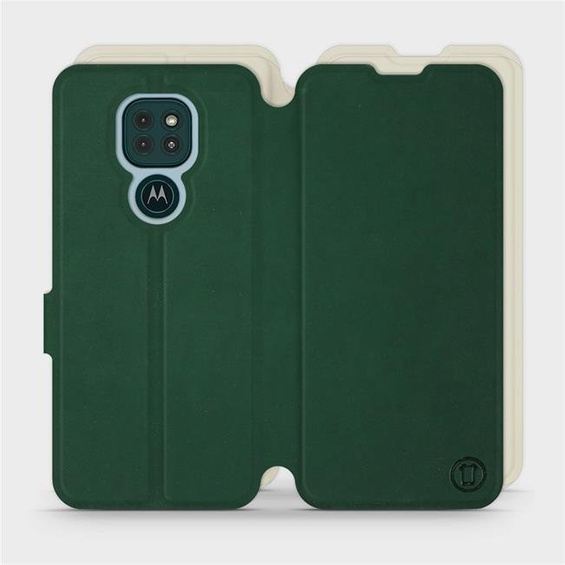 Hülle für Motorola Moto G9 Play - Farbe Grün mit Platin