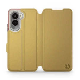 Hülle für Xiaomi POCO M7 - Farbe Gold&Orange