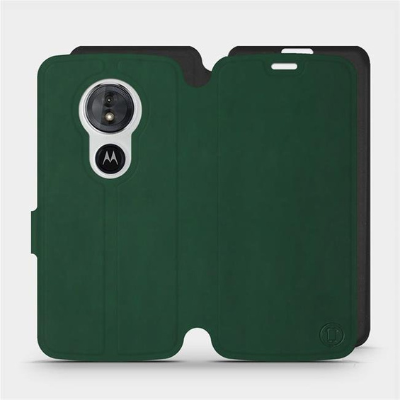 Hülle für Motorola Moto E5 - Farbe Grün mit Schwarz