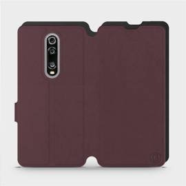 Hülle für Xiaomi Mi 9T - Farbe Burgund mit Schwarz