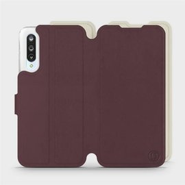 Hülle für Xiaomi Mi 9 Lite - Farbe Burgund mit Platin