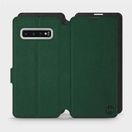 Hülle für Samsung Galaxy S10 - Farbe Grün mit Schwarz