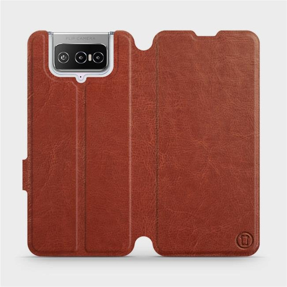 Hülle für Asus Zenfone 7 ZS670KS - Farbe Brown&Orange