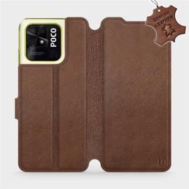 Hülle für Xiaomi POCO C40 - Farbe Brown Leather