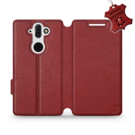 Hülle für Nokia 8 Sirocco - Farbe Dark Red Leather