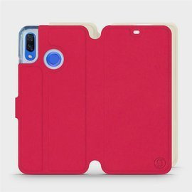 Hülle für Huawei Nova 3 - Farbe Rot mit Platin