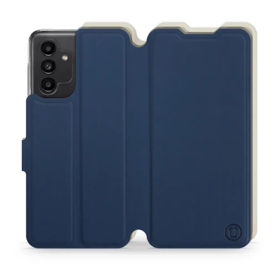 Hülle für Samsung Galaxy A13 5G - Farbe Marineblau mit Platin