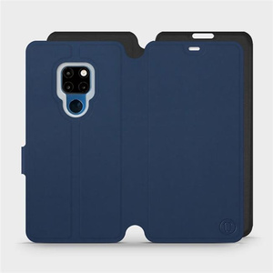 Hülle für Huawei Mate 20 - Farbe Marine mit Schwarz