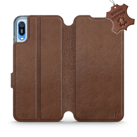 Hülle für Huawei Y6 2019 - Farbe Brown Leather