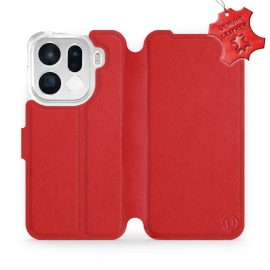 Hülle für OPPO Find X9 pro - Farbe Red Leather