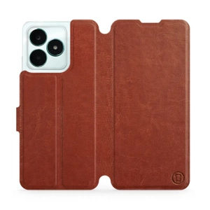 Hülle für Realme C51 - Farbe Brown&Orange