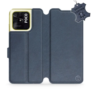 Hülle für Xiaomi POCO C40 - Farbe Blue Leather