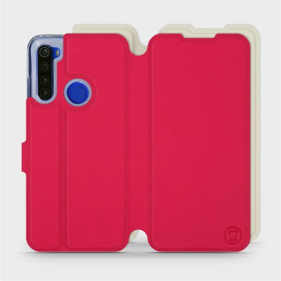 Hülle für Xiaomi Redmi Note 8T - Farbe Rot mit Platin