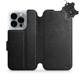 Hülle für Apple iPhone 14 Pro - Farbe Black Leather