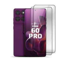 2er Set Panzerglas Clear für Motorola Edge 60 Pro
