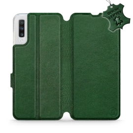 Hülle für Samsung Galaxy A70 - Farbe Green Leather