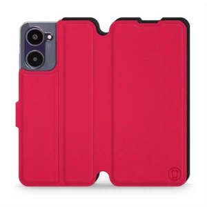 Hülle für Realme 10 - Farbe Rot mit Schwarz