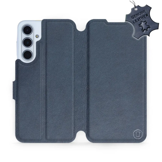 Hülle für Samsung Galaxy M35 5G - Farbe Blue Leather