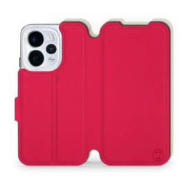 Hülle für OPPO Reno 15 pro - Farbe Rot mit Platin