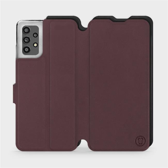 Hülle für Samsung Galaxy A32 4G - Farbe Burgund mit Schwarz
