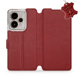 Hülle für Realme 15 5G - Farbe Dark Red Leather