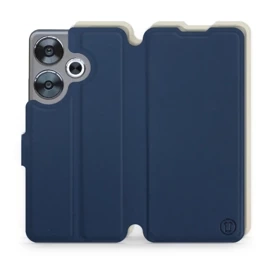 Hülle für Xiaomi POCO F6 - Farbe Marineblau mit Platin