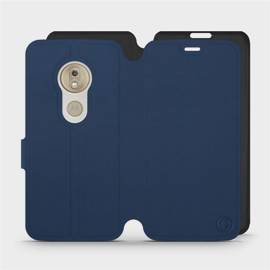 Hülle für Motorola Moto G7 Play - Farbe Marine mit Schwarz