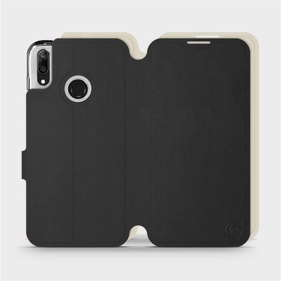 Hülle für Huawei Y7 2019 - Farbe Schwarz mit Platin