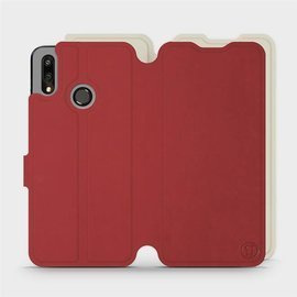 Hülle für Huawei P Smart 2019 - Farbe Dunkelrot mit Platin